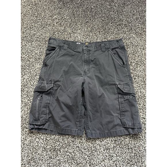 Y2K Carhartt Force Relaxed Fit Cargo Short Size 36X10.5 Gray - Picture 1 of 9
